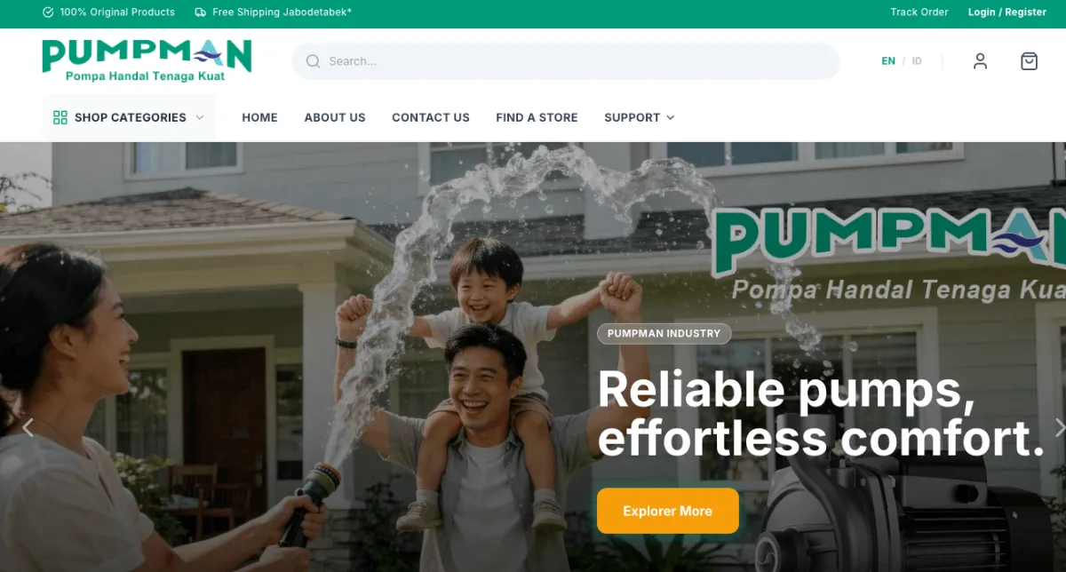 Pumpman Indonesia - E-Commerce Platform